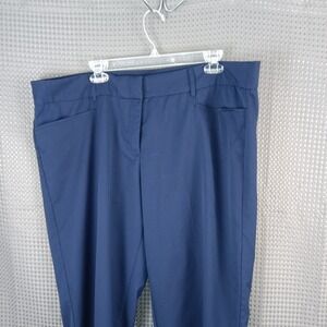 JMS Just My Size Women's Pants 22W Petite Navy Stretch Pull On Trousers